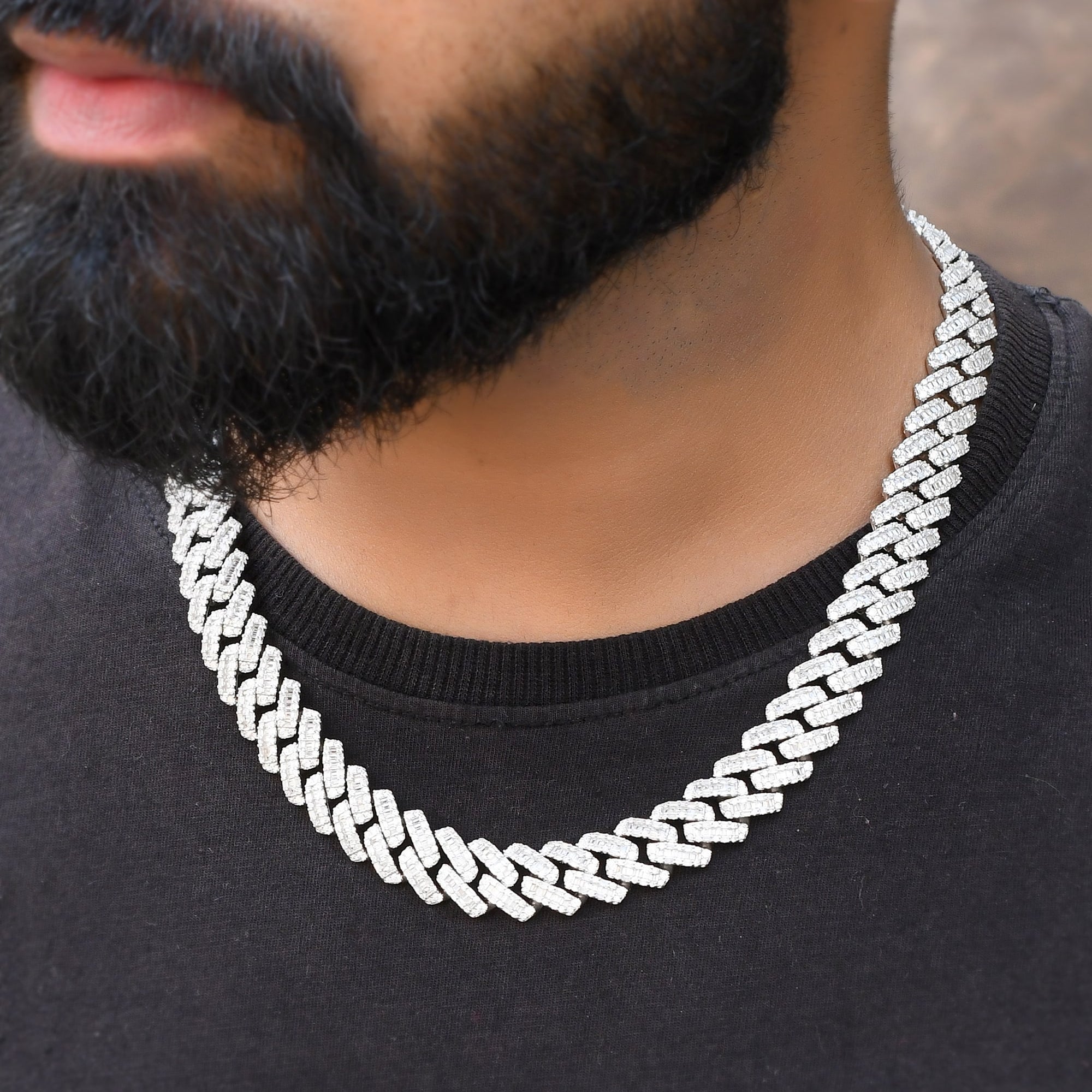 Mens sterling silver cuban chain - 925 Silver Jewellery Meera Jaipur
