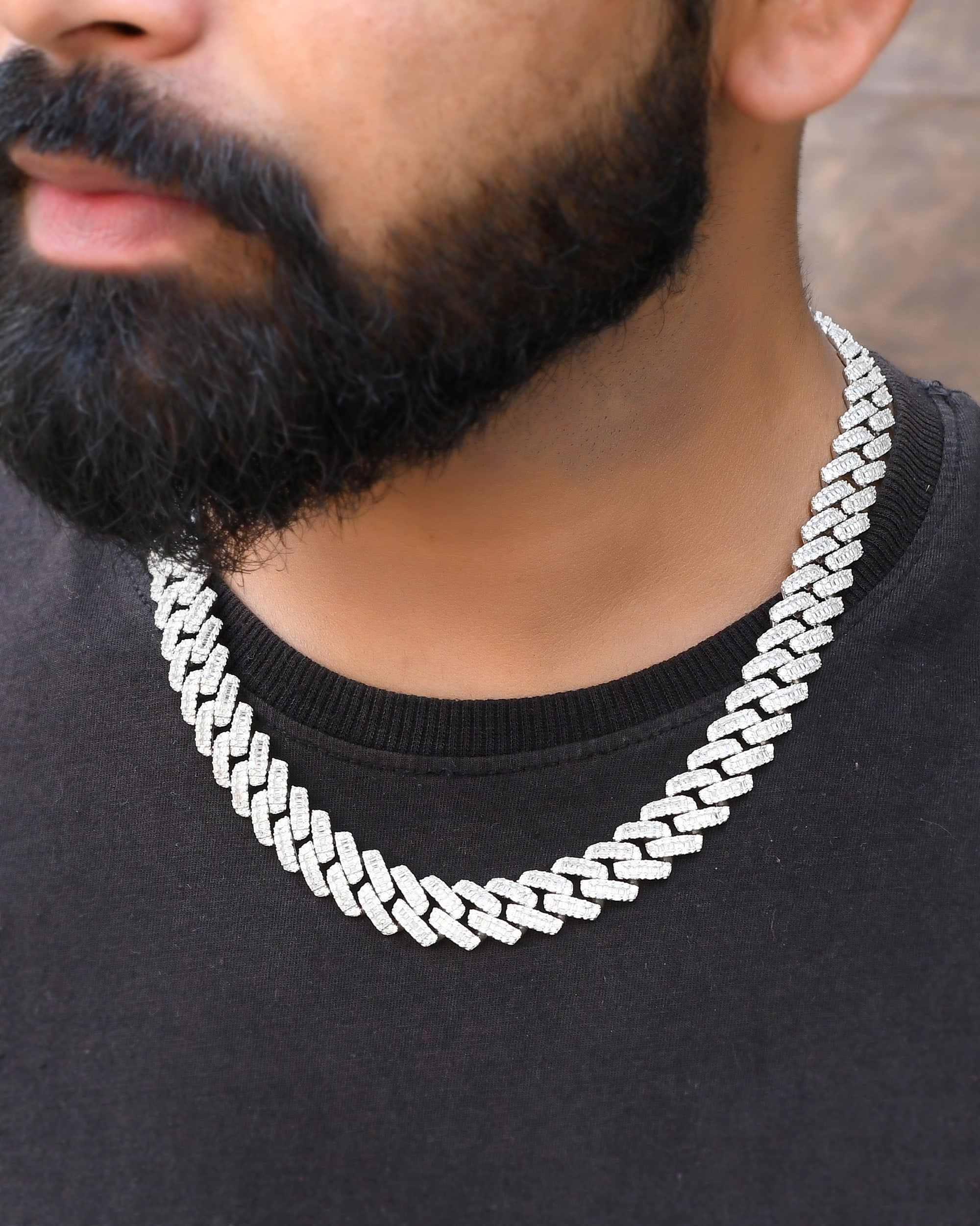 Mens sterling silver cuban chain - 925 Silver Jewellery Meera Jaipur