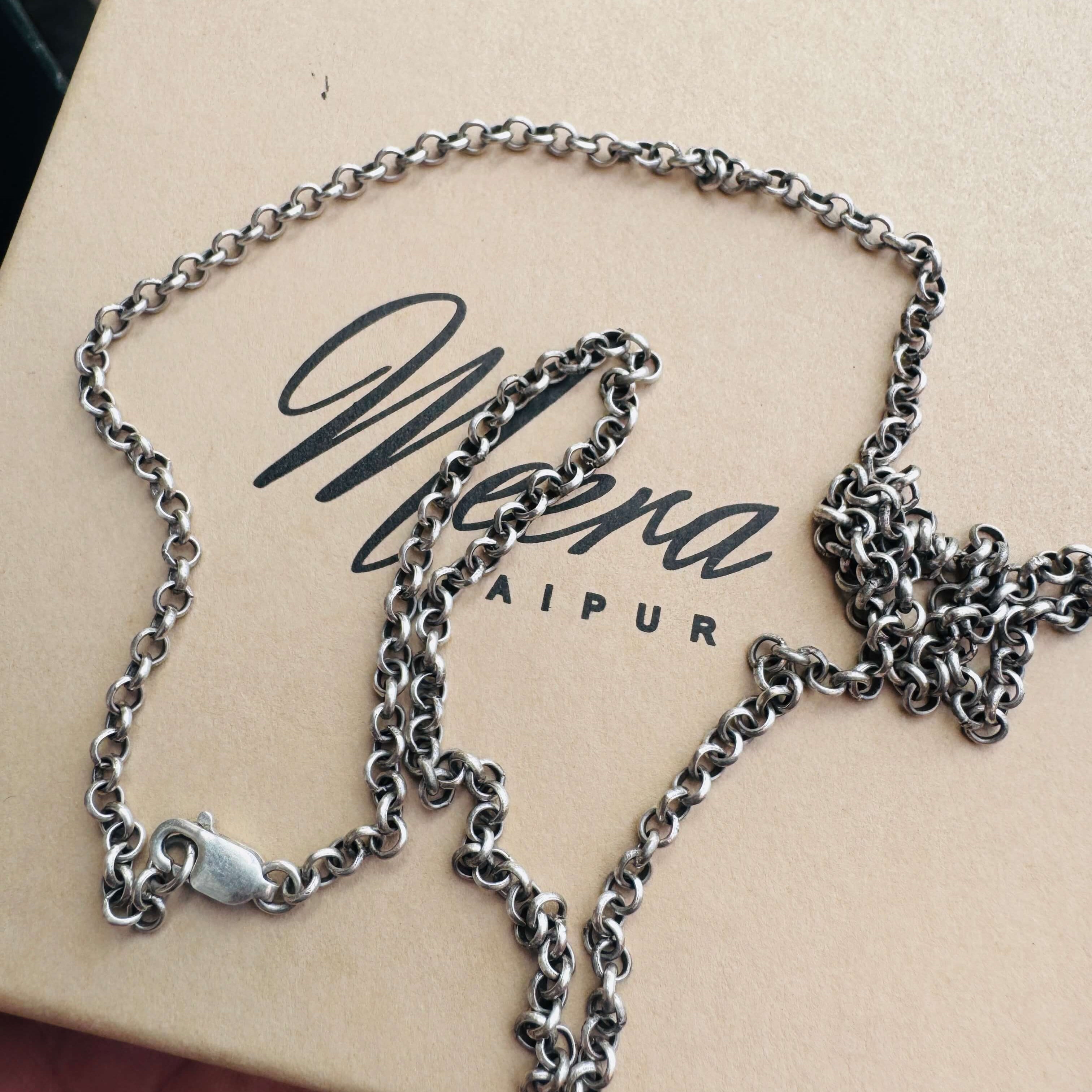 Mens sterling silver link chain - 925 Silver Jewellery Meera Jaipur
