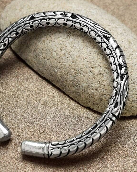 Radha Bangle - 925 Silver Jewellery Meera Jaipur