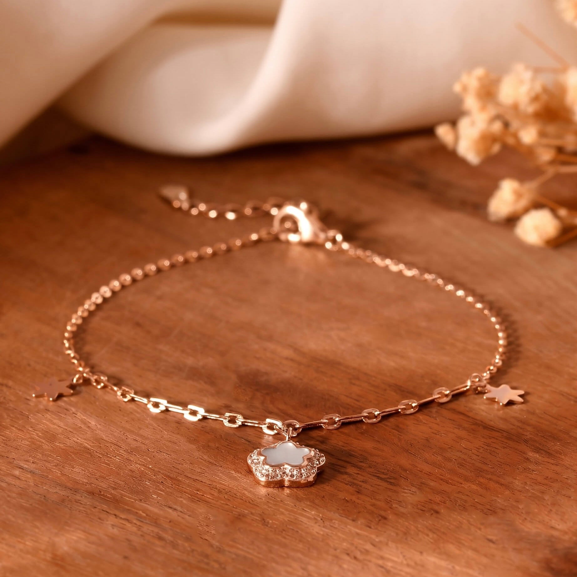 Minimal Star Bracelet - 925 Silver Jewellery Meera Jaipur