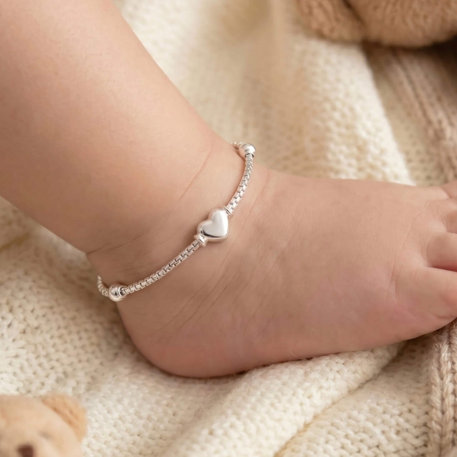 Mishika Silver Baby Anklet 925 sterling silver meera jaipur