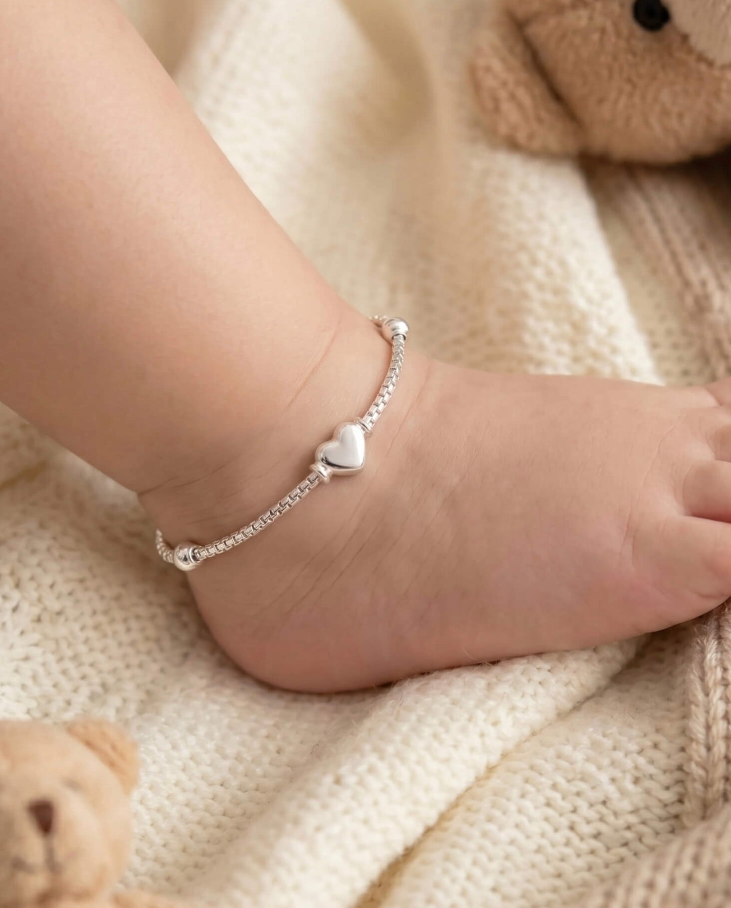 Mishika Silver Baby Anklet 925 sterling silver meera jaipur