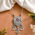 Mor Necklace 925 sterling silver meera jaipur1