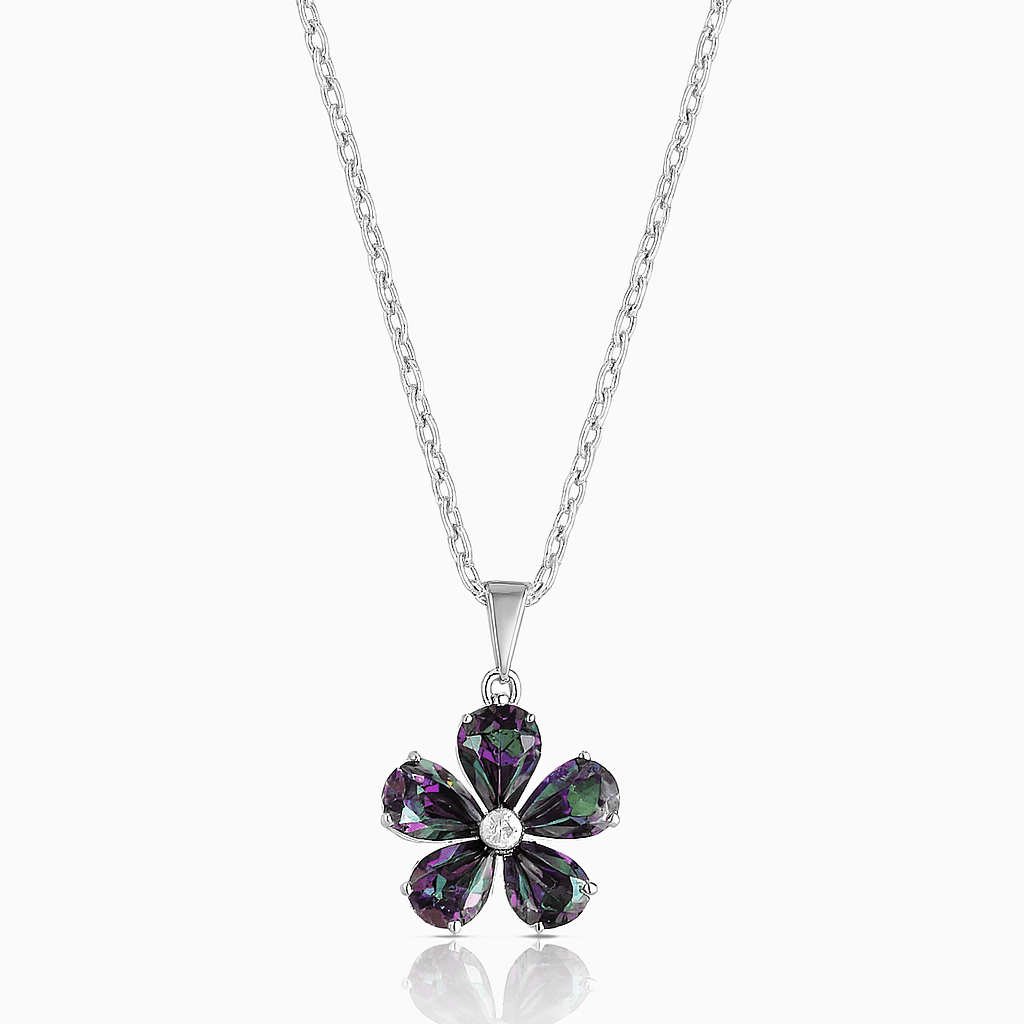 Mystic Petal Pendant - 925 Silver Jewellery Meera Jaipur