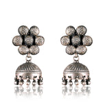 Pushp Small Jhumki - 925 Silver Jewellery Meera Jaipur