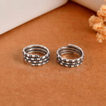 Naaz Triple Band Toe Ring - 925 Silver Jewellery Meera Jaipur