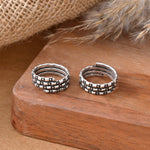 Naaz Triple Band Toe Ring - 925 Silver Jewellery Meera Jaipur