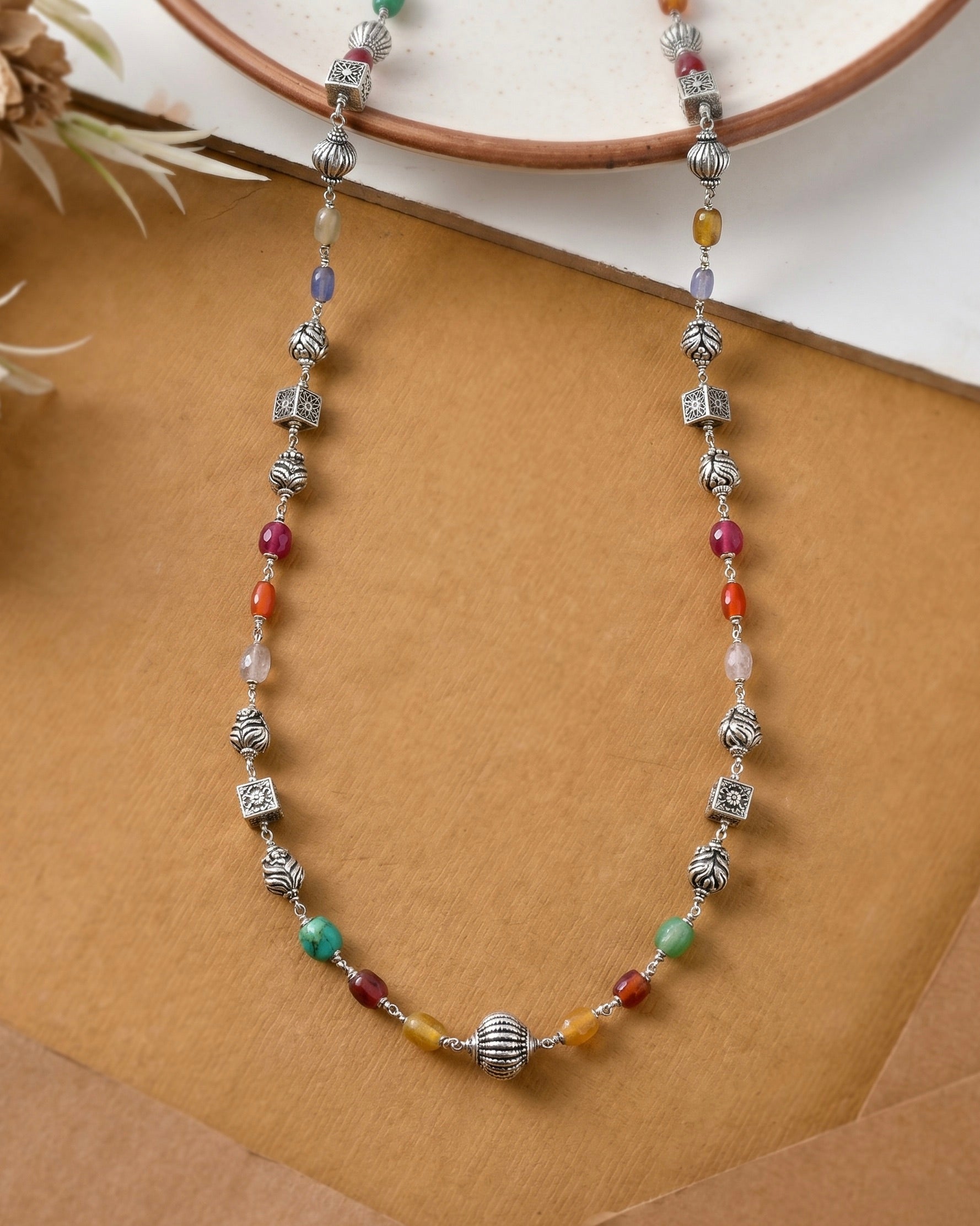 Navrang Necklace 925 sterling silver meera jaipur1