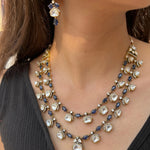Neel Silver Necklace Set 925 sterling silver meera jaipur