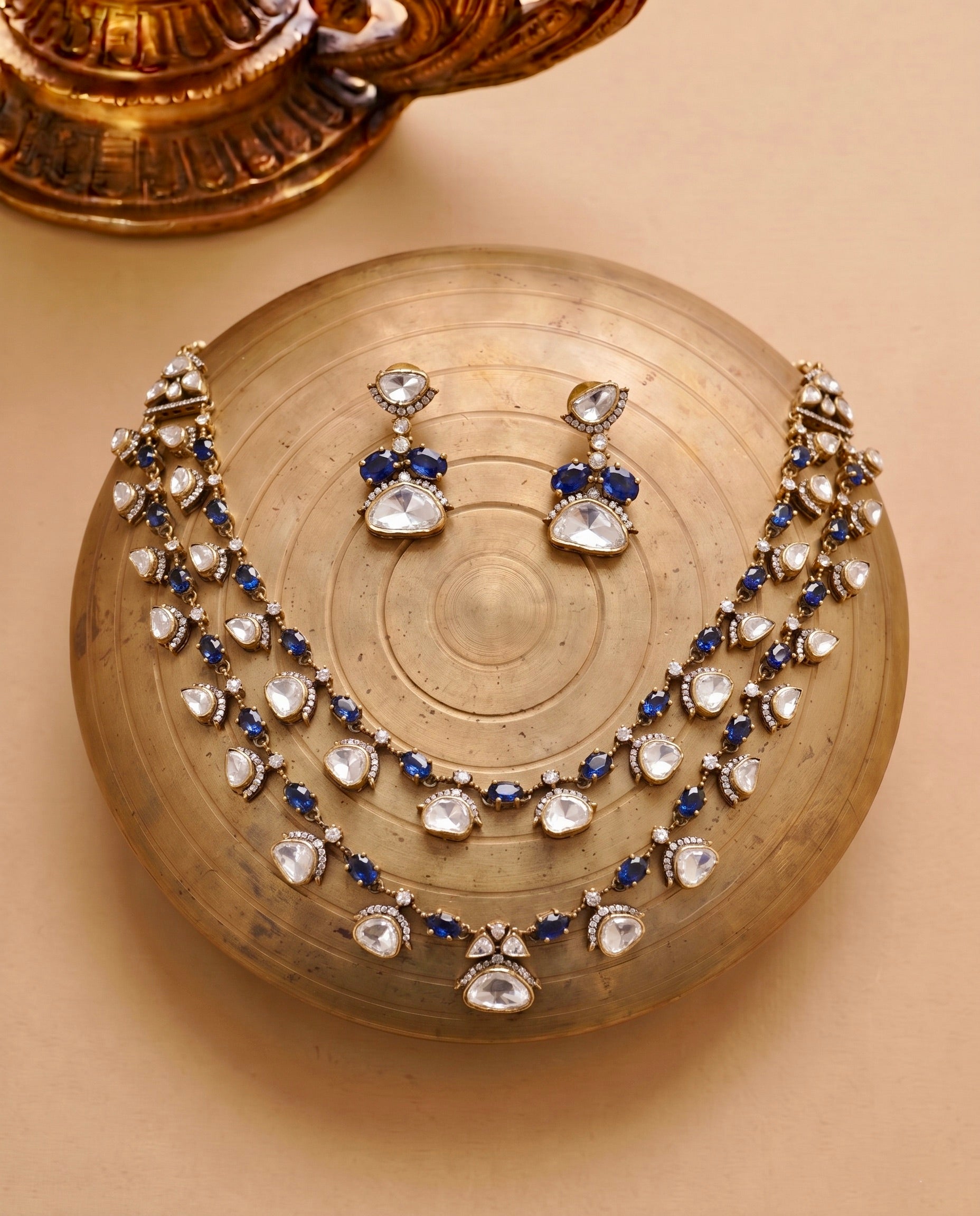 Neel Silver Necklace Set 925 sterling silver meera jaipur1