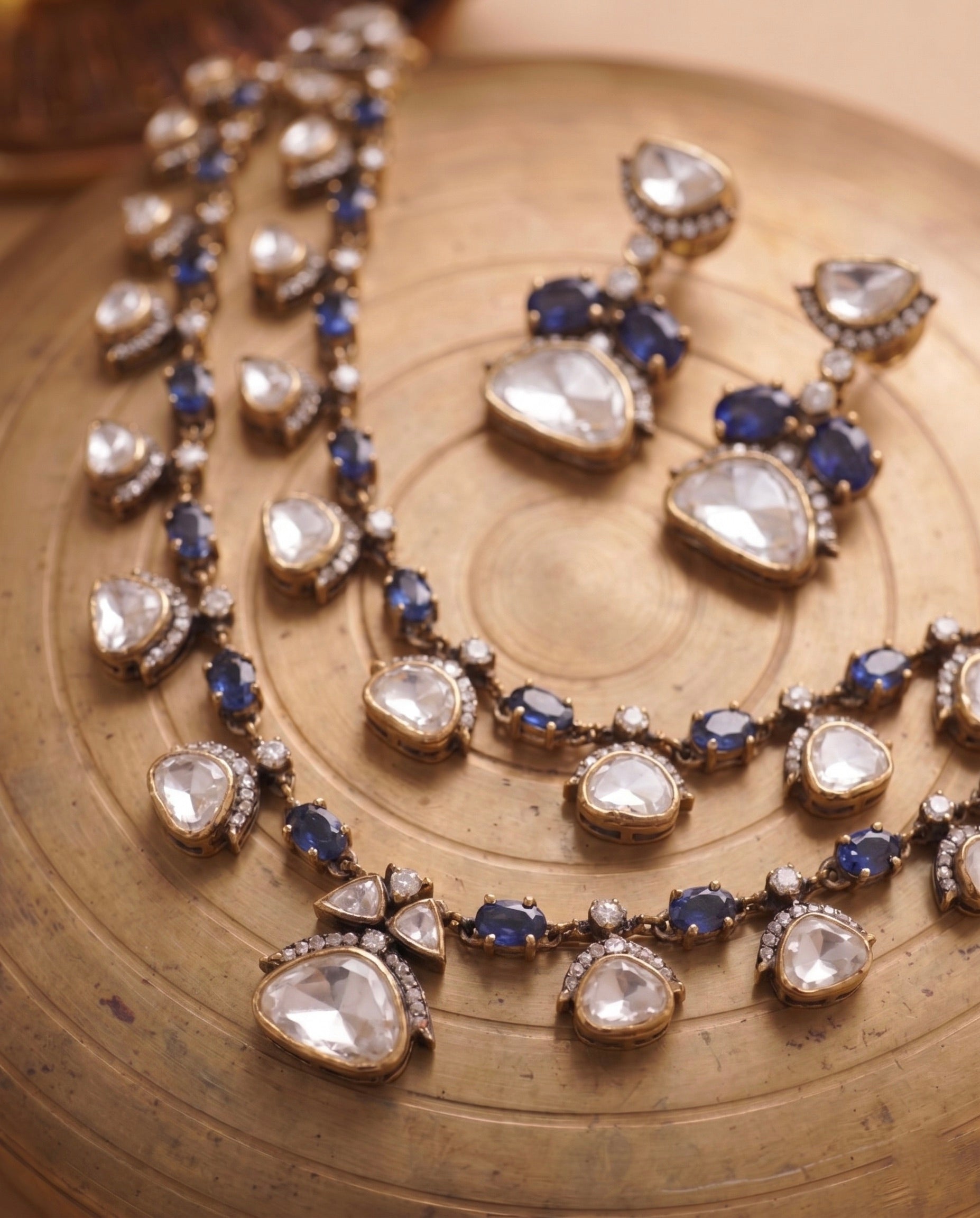 Neel Silver Necklace Set 925 sterling silver meera jaipur