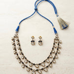 Neel Silver Necklace Set 925 sterling silver meera jaipur