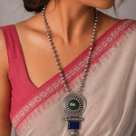 Neelam Necklace 925 sterling silver meera jaipur