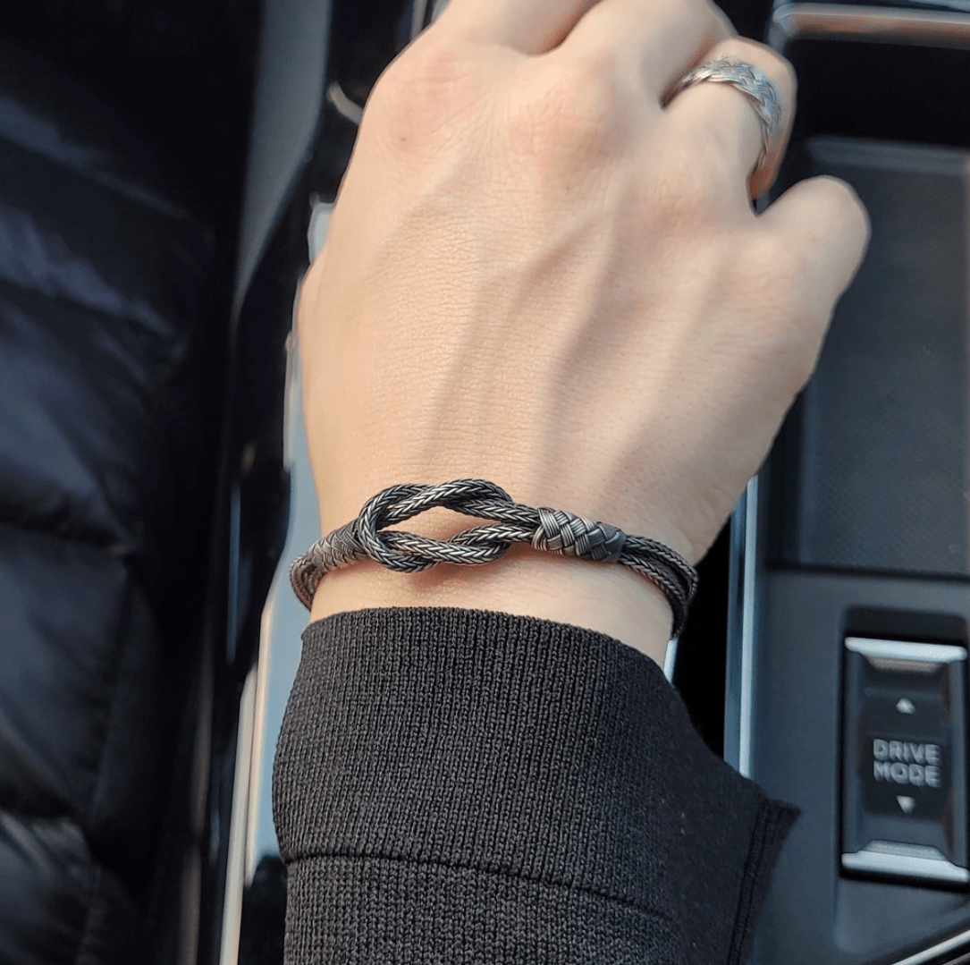 Nirvaan Braided Knot Bracelet - 925 Silver Jewellery Meera Jaipur
