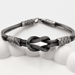Nirvaan Braided Knot Bracelet - 925 Silver Jewellery Meera Jaipur
