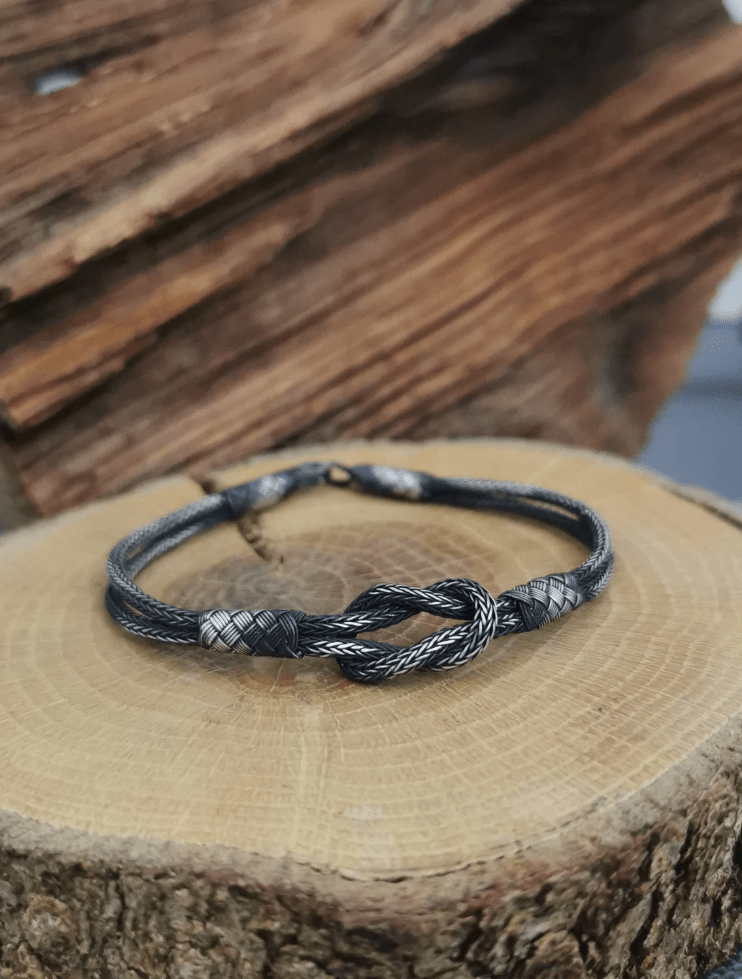 Nirvaan Braided Knot Bracelet - 925 Silver Jewellery Meera Jaipur