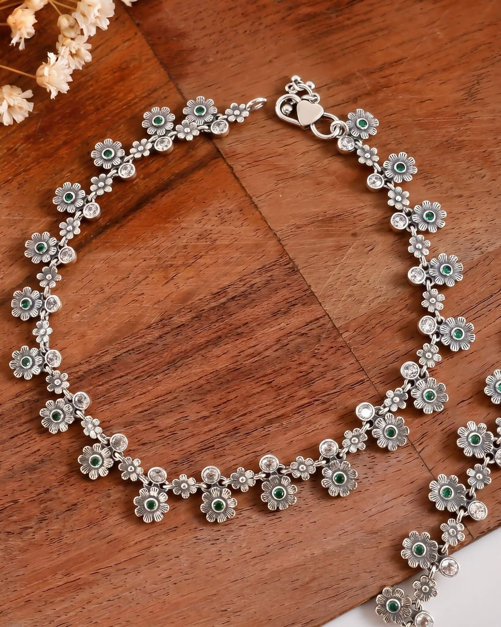 Nirvi Silver Anklet 925 sterling silver meera jaipur