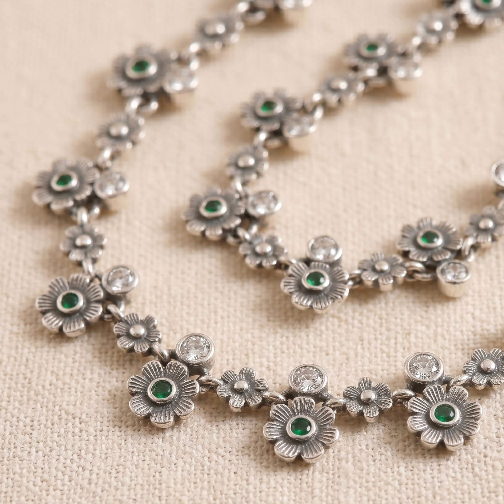 Nirvi Silver Anklet 925 sterling silver meera jaipur
