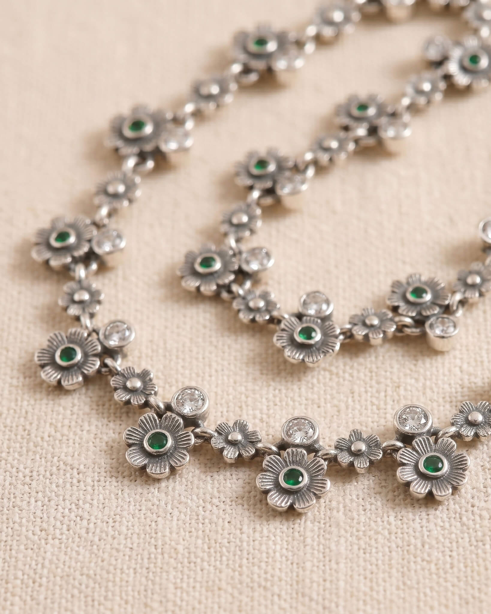 Nirvi Silver Anklet 925 sterling silver meera jaipur