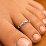 Nitya Toe Ring 925 sterling silver - meera jaipur