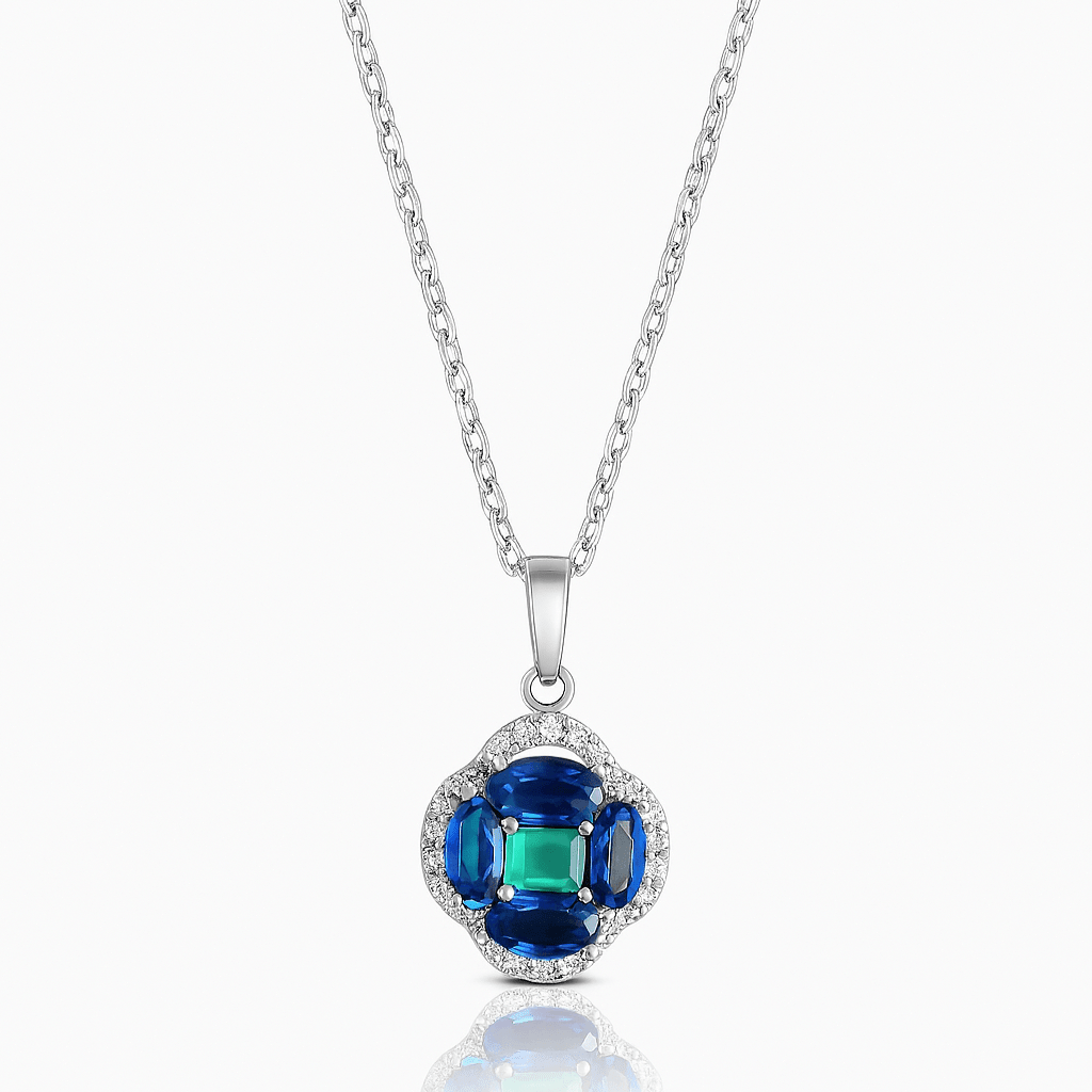 Ocean Crown Pendant - 925 Silver Jewellery Meera Jaipur
