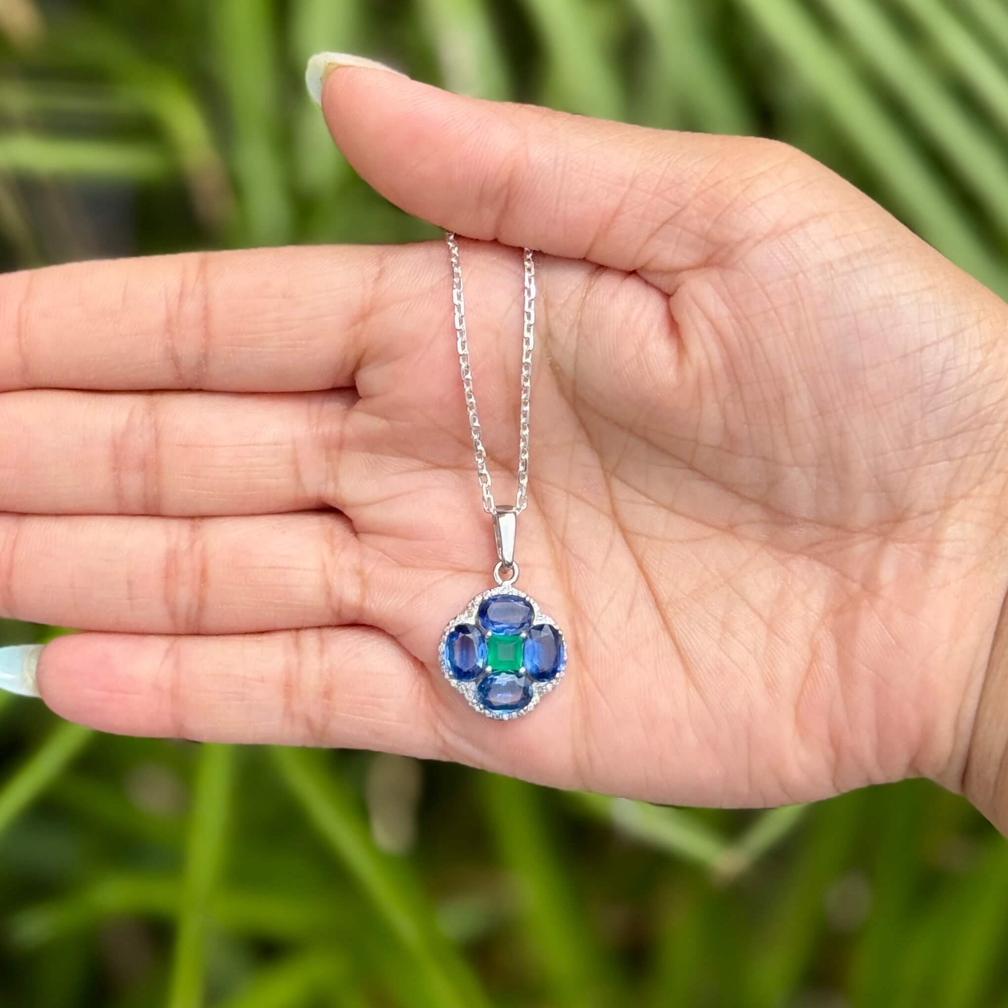 Ocean Crown Pendant - 925 Silver Jewellery Meera Jaipur