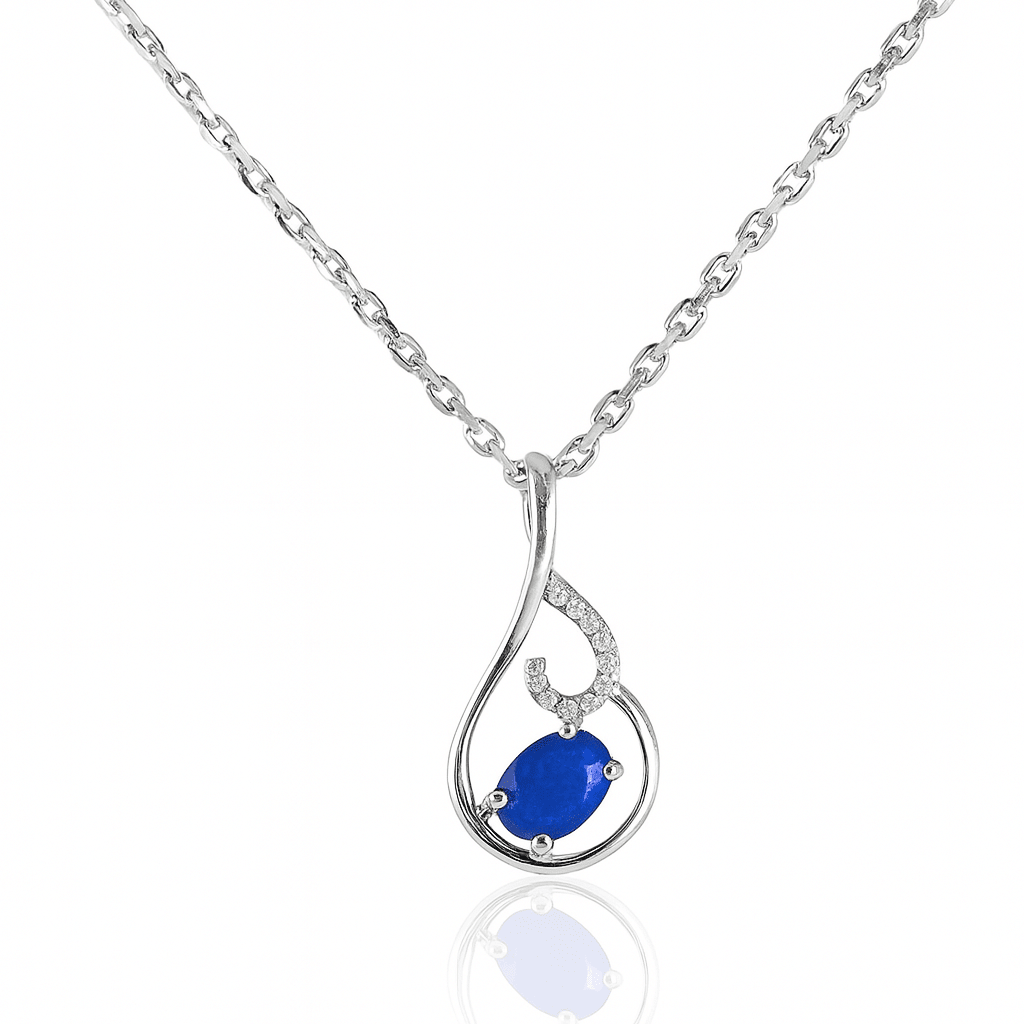 Ocean Curl Pendant - 925 Silver Jewellery Meera Jaipur