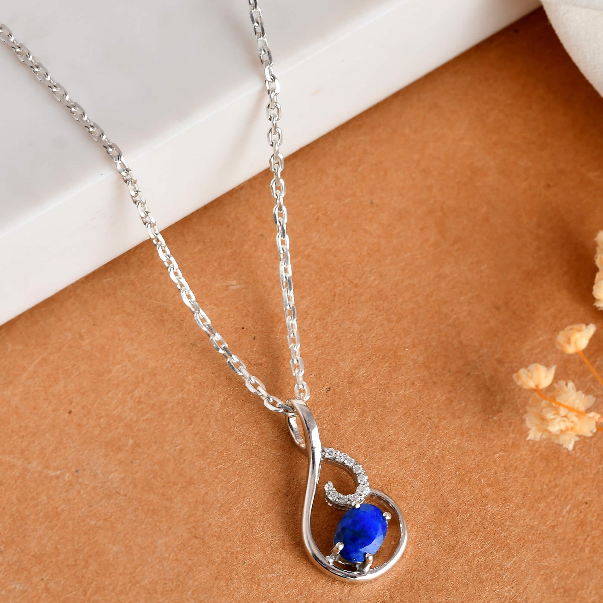 Ocean Curl Pendant - 925 Silver Jewellery Meera Jaipur