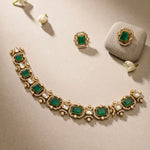 Panna Silver Necklace Set 925 sterling silver meera jaipur1