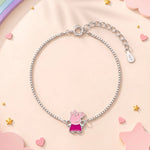 Peppa Pig Silver Bracelet 925 sterling silver meera jaipur