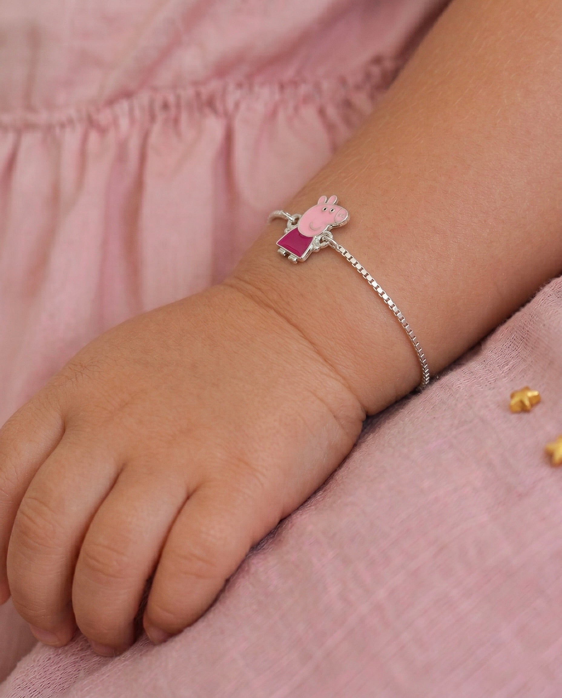 Peppa Pig Silver Bracelet 925 sterling silver meera jaipur