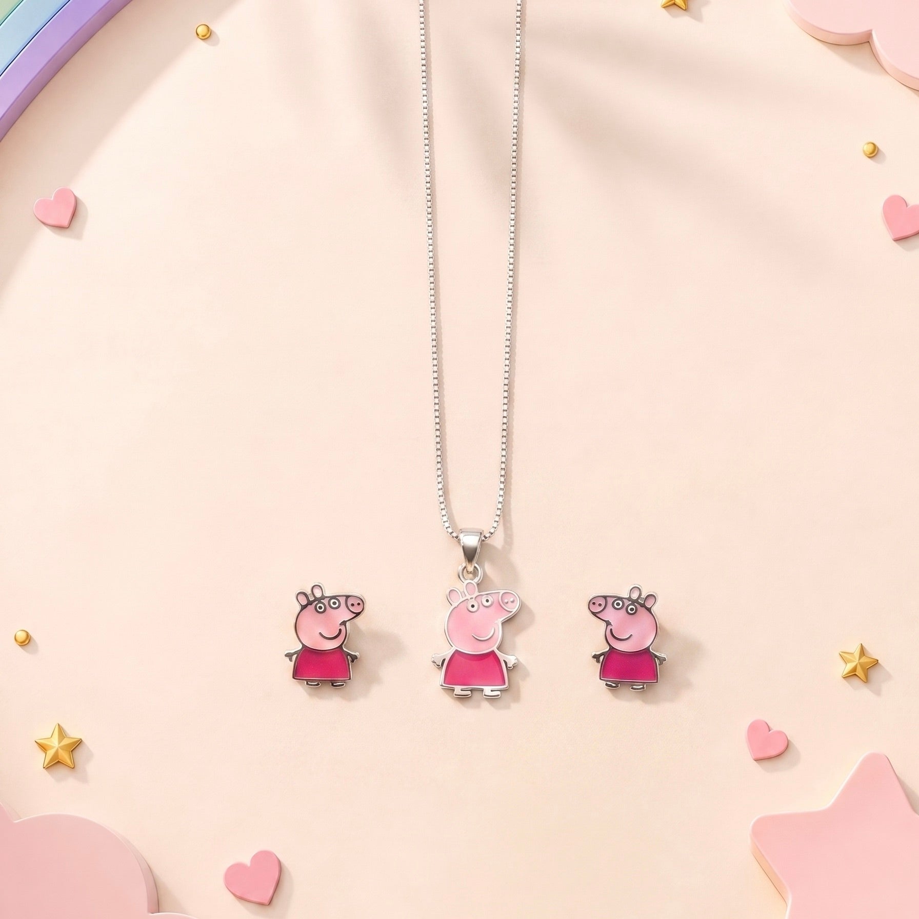 Peppa Pig Silver Set 925 sterling silver meera jaipur