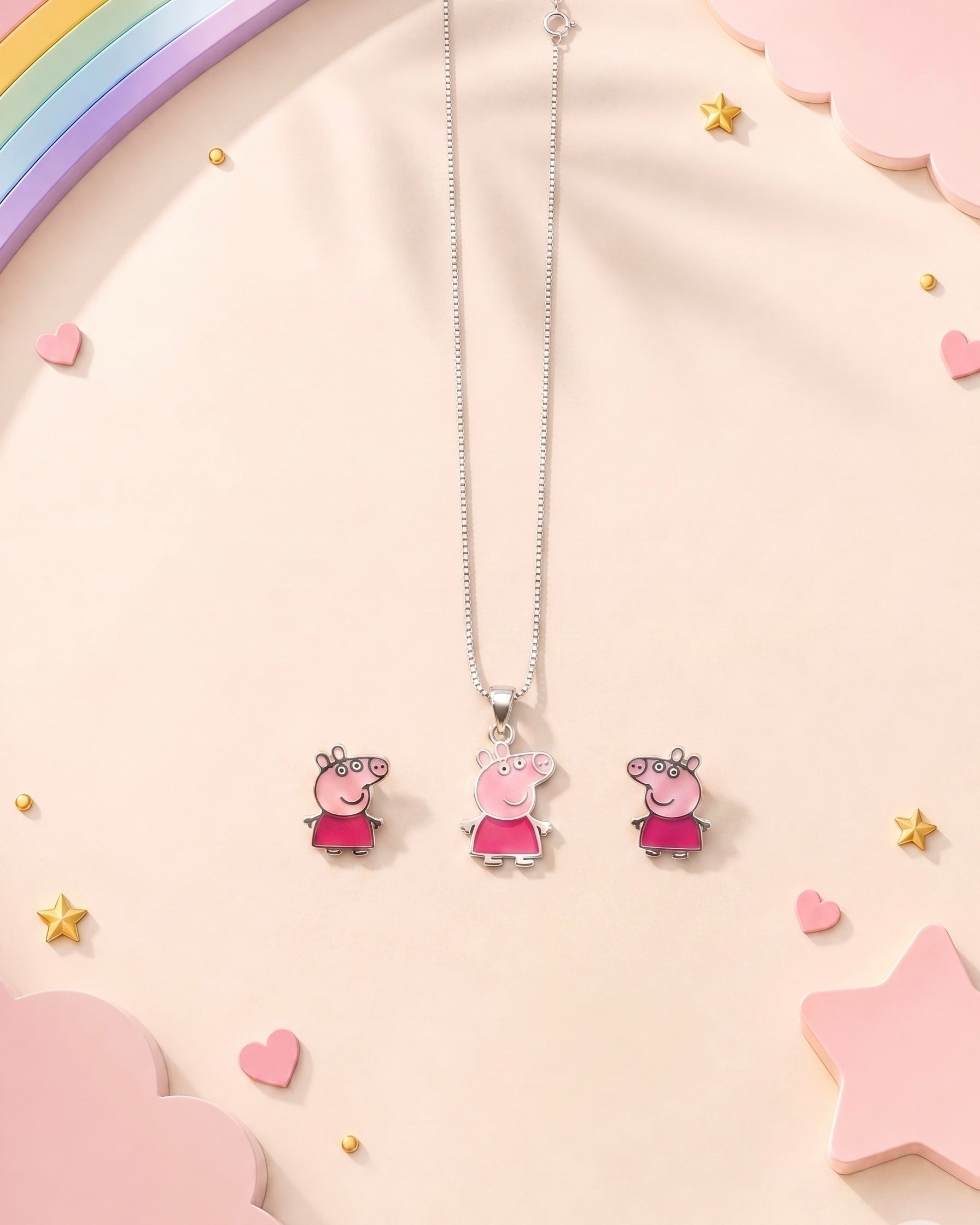 Peppa Pig Silver Set 925 sterling silver meera jaipur