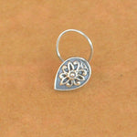 Petal Nose Pin - 925 Silver Jewellery Meera Jaipur
