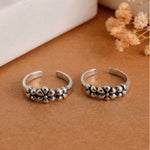 Phool Cluster Toe Ring 925 sterling silver - meera jaipur