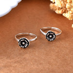 Phool silver toe ring - 925 Silver Jewellery Meera Jaipur