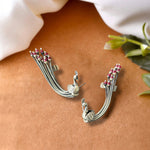 Peacock Earring Cuff - 925 Silver Jewellery Meera Jaipur