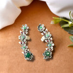 Phool Earring Cuff - 925 Silver Jewellery Meera Jaipur