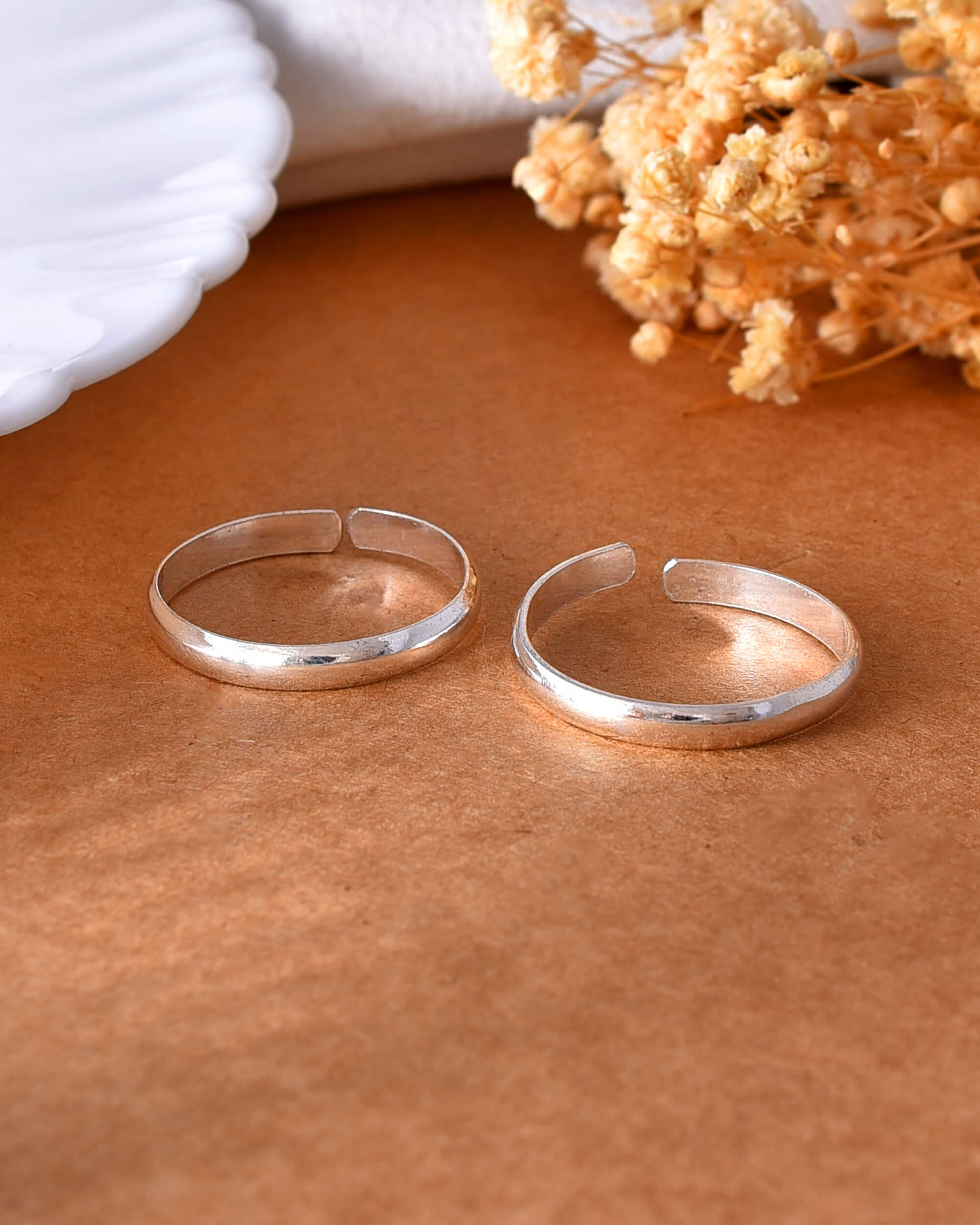Plain silver Thumb ring - 925 Silver Jewellery Meera Jaipur