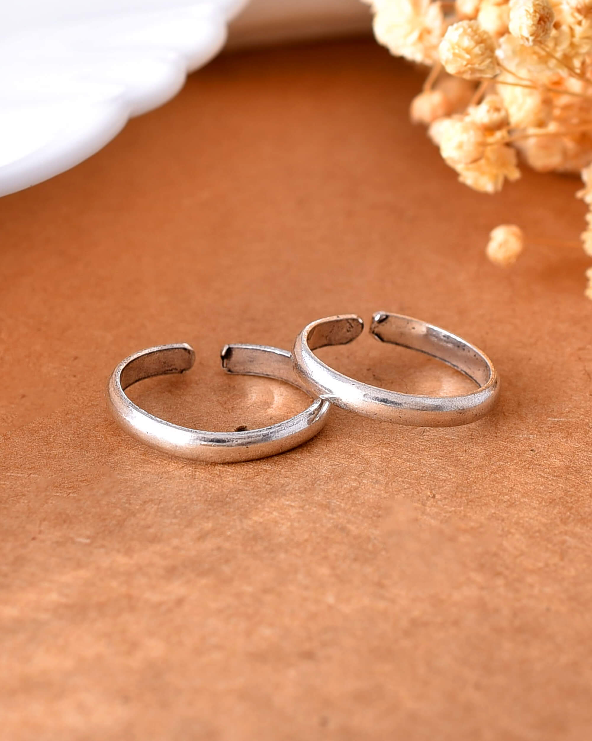 Plain silver toe ring - 925 Silver Jewellery Meera Jaipur