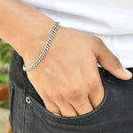 Prism Mens silver bracelet - 925 Silver Jewellery Meera Jaipur