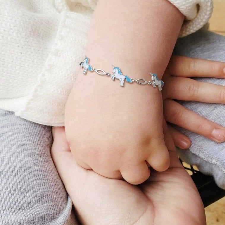 Protective Unicorn Charm Bracelet 925 sterling silver meera jaipur