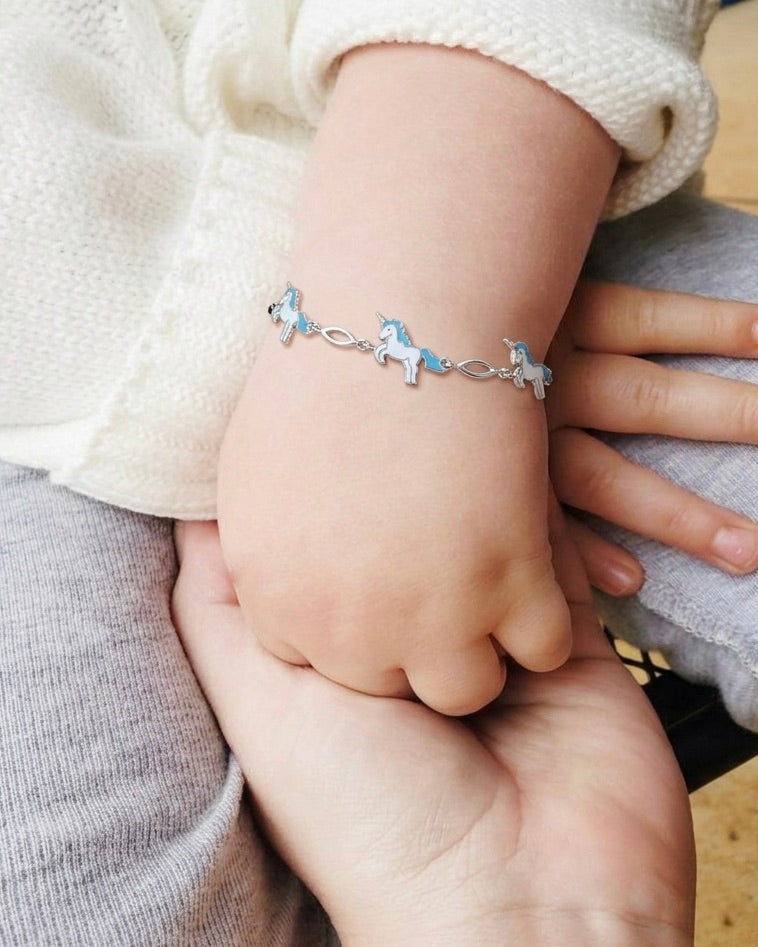 Protective Unicorn Charm Bracelet 925 sterling silver meera jaipur