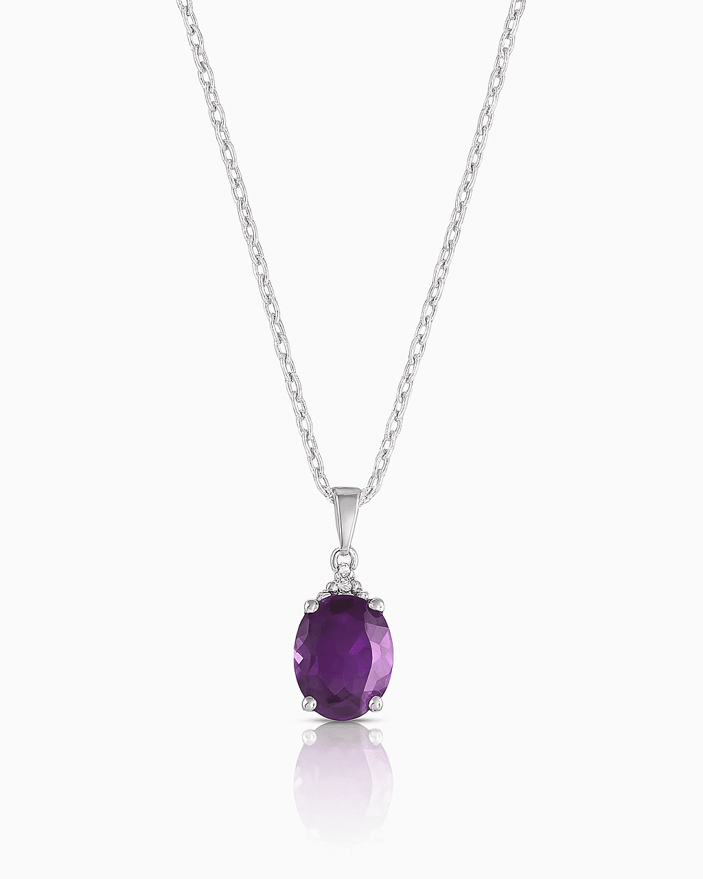Purple Allure Pendant - 925 Silver Jewellery Meera Jaipur