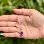 Purple Allure Pendant - 925 Silver Jewellery Meera Jaipur