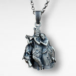 Radha Krishan Pendant - 925 Silver Jewellery Meera Jaipur