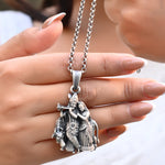 Radha Krishan Pendant - 925 Silver Jewellery Meera Jaipur
