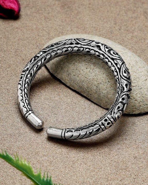 Radha Bangle - 925 Silver Jewellery Meera Jaipur