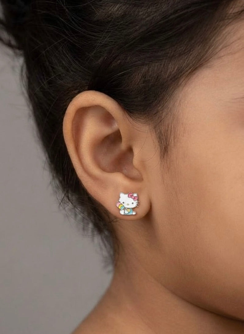 Rainbow Kitty Set 925 sterling silver meera jaipur